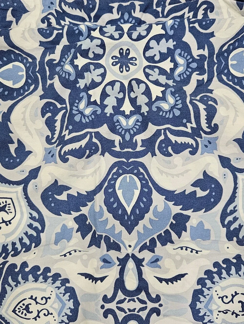Ralph Lauren Porcelain Blue Medallion STD Pillow Shams Cotton Mandala Set of 2